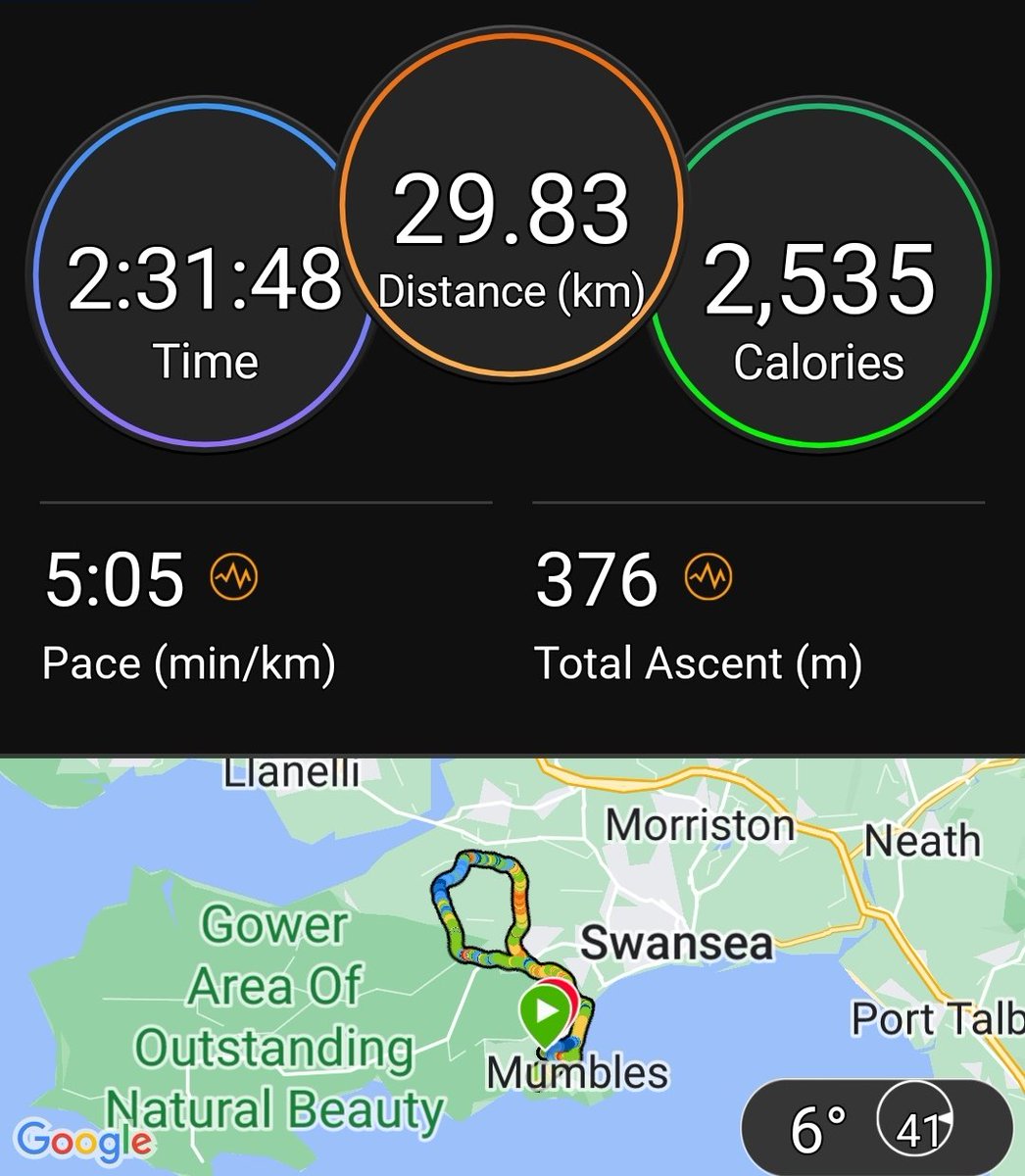 mattbound6's tweet photo. Decent 30km (nearly!) this morning to start the week. 🌞🏃‍♂️
@bensaundersfoundation 
#running
#68daystogo
#tenerifebluetrailultra
#104km
#cancercharity
#calorieburn
#swanseabay https://t.co/xNuhwwoqiW