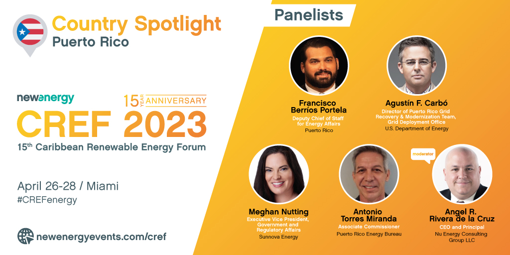 CariRenewables's tweet photo. 🇵🇷 Despite challenging prevailing conditions, #PuertoRico has made extraordinary strides towards ambitious #energytransition objectives. What’s next, and where are the opportunities to get involved?

Join these leaders at #CREFenergy 2023 to find out ⬇ https://t.co/5tjfgOW0GT https://t.co/u4Eoqg5HKY
