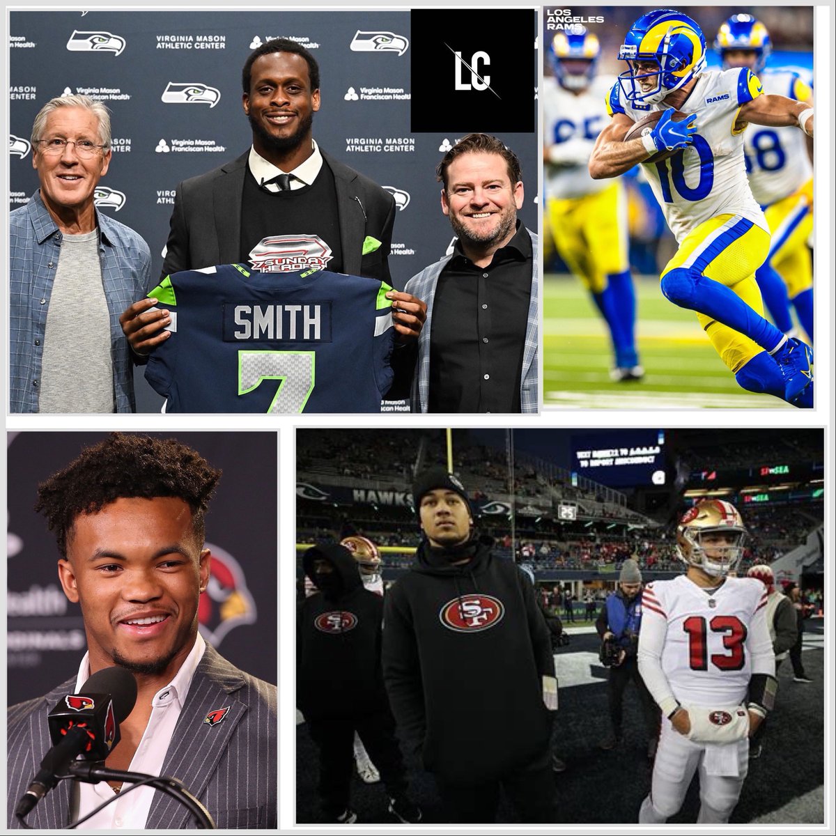 MaxIsLoaded's tweet image. Free agency moves and intense rivalries are on the horizon. 

Keep your eyes peeled for what&apos;s to come with the Seahawks, Rams, 49ers, and Cardinals. It’s gonna be a beautiful season🏈 

Read the full story here : loadedcoverage.com/sports-blog/wi…

#NFL #LoadedCoverage #StateOfTheNFL