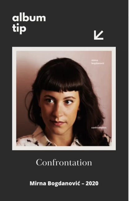 Hello! Nice Monday to everyone! I want to share an album tip - 'Confrontation' by: Mirna Bogdanovic. Confrontation (Klaeng Records), is her debut album and features the collaboration of the saxophonist/producer Wanja Slavin. The album was awarded the Deutscher Jazzpreis