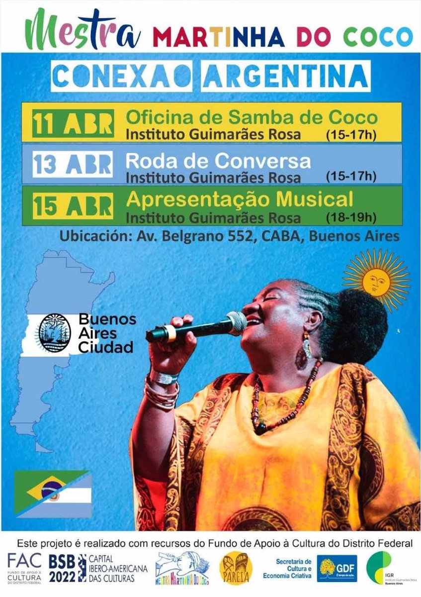 IGRbuenosaires's tweet photo. Não percam! Entrada gratuita! https://t.co/FBVZVsmyft