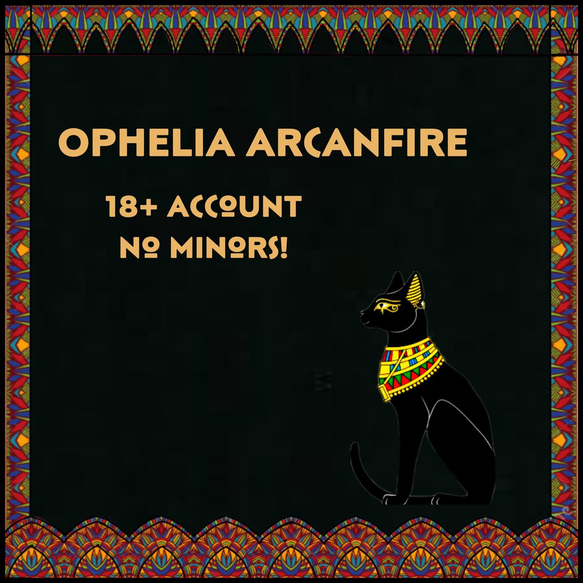 ====A cat of two different worlds==== 
🐈‍⬛18+ account, no minors. 
🐈‍⬛Ophelia, the best cat ever! 
🐈‍⬛Praise her.
🐈‍⬛bisexual, singleship .
🐈‍⬛not into anything extreme.