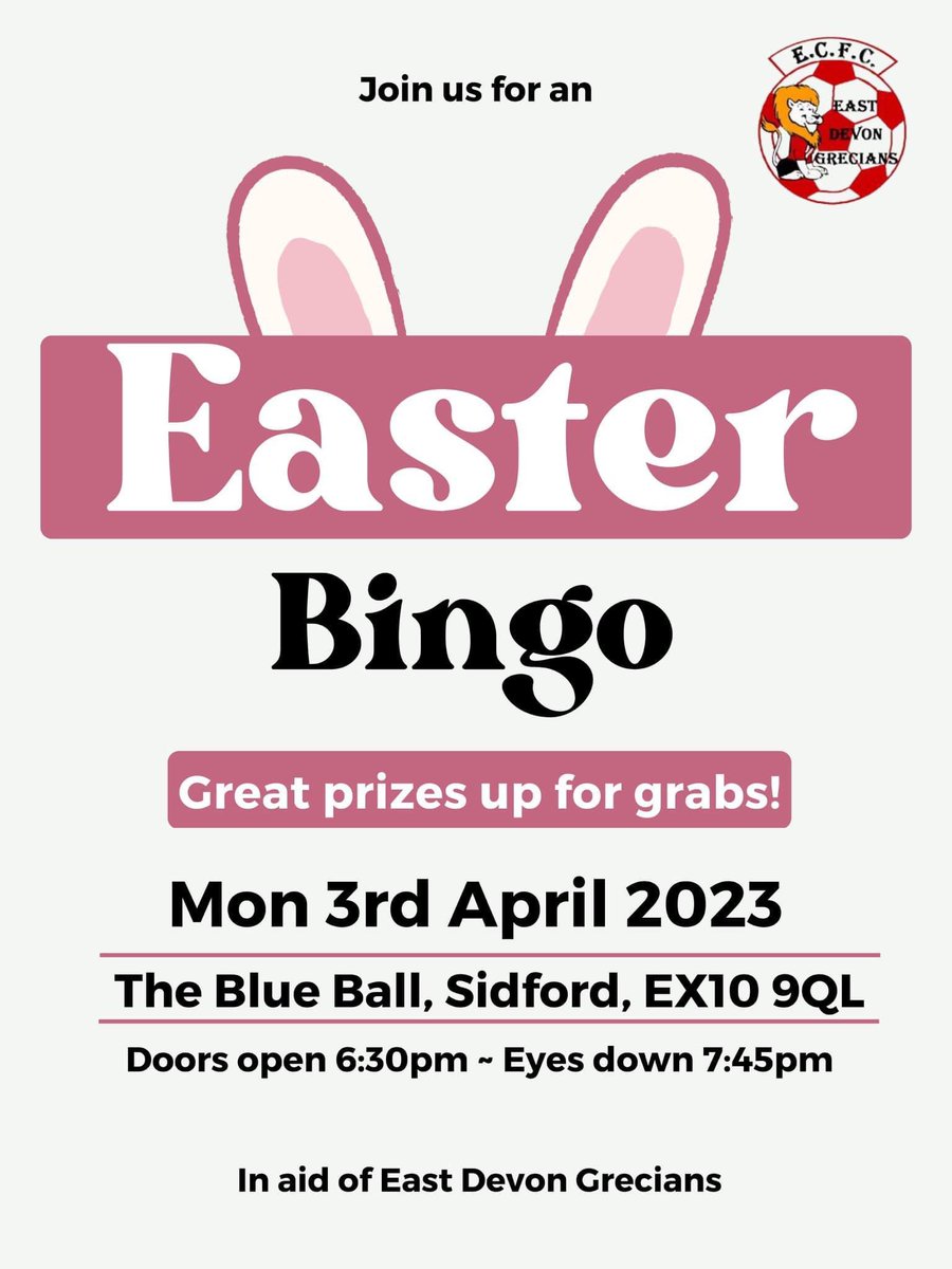 Tonight’s the night! Join us for family bingo - all welcome