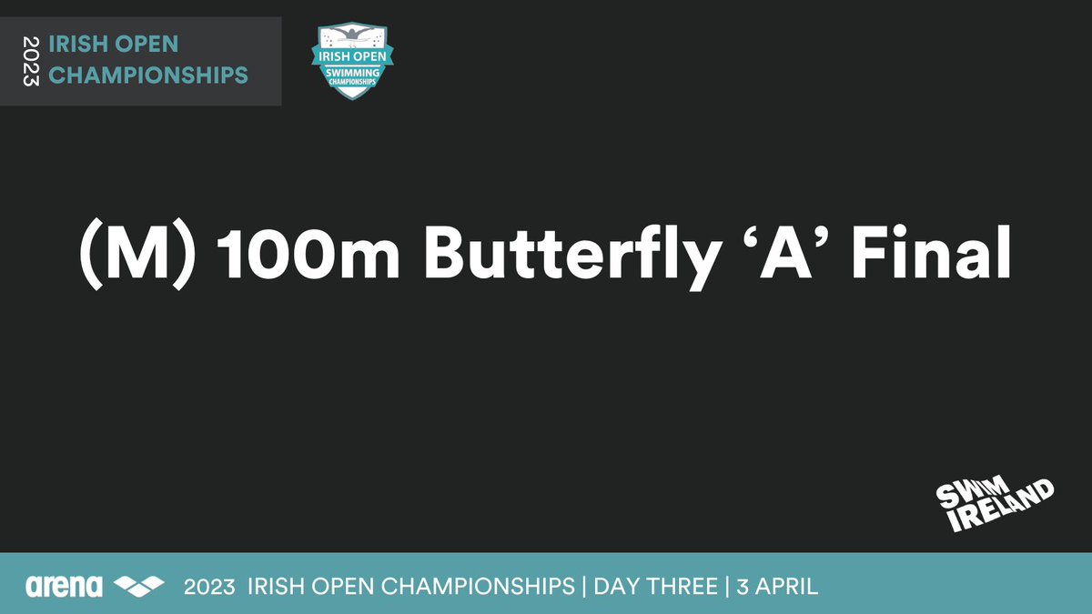 Swim Ireland on Twitter "🥇 Max McCusker 52.96 Dolphin 🥈 Shane Ryan