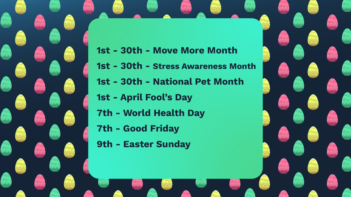 FINNPartnersUK's tweet photo. Check out our April social calendar dates for your content planning needs. 📅📲
#SocialCalendar #AprilDates #ContentPlanning https://t.co/guazoUXdL0