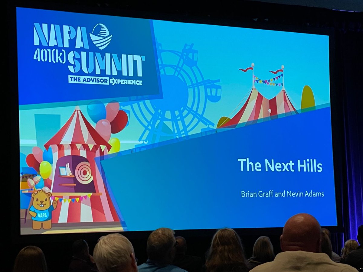 TriStarPension's tweet photo. Our favorite presentation at the #napa401ksummit so far: the Washington update from @nevinesq and Brian Graff.  Did you know that over 60 million American workers don’t have access to a retirement plan? #ASPPA #NAPA #ARA #TheAdvisorExperience https://t.co/H87Ye9BZ1D