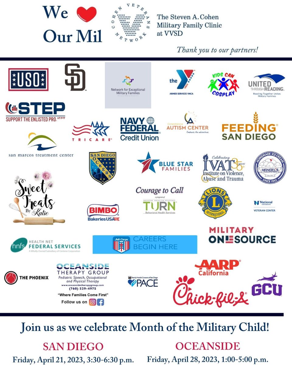 Steven A Cohen Military Family Clinic at VVSD tweet media