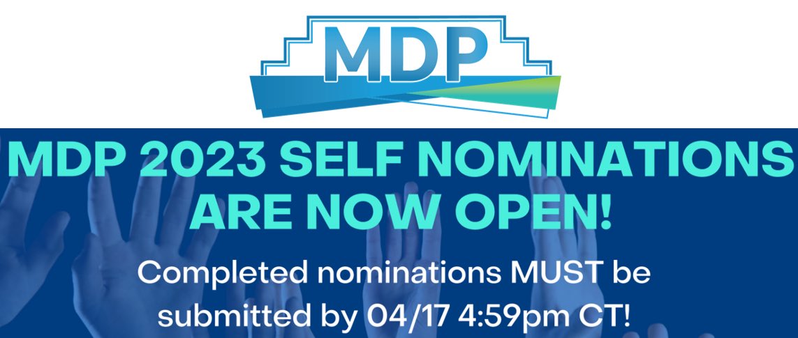 PamC_MDP (@pamc_mdp) on Twitter photo 2023 MDP self-nominations are now open for participating organizations! We are SO exited to change things up this year with new program components and a new venue for our in-person Training and Networking Event!! Woohoo! #2023MDPLife <a href="/MDPAlumni/">MDP Alumni Association</a> #lifeatatt 2023 MDP self-nominations are now open for participating organizations! We are SO exited to change things up this year with new program components and a new venue for our in-person Training and Networking Event!! Woohoo! #2023MDPLife <a href="/MDPAlumni/">MDP Alumni Association</a> #lifeatatt