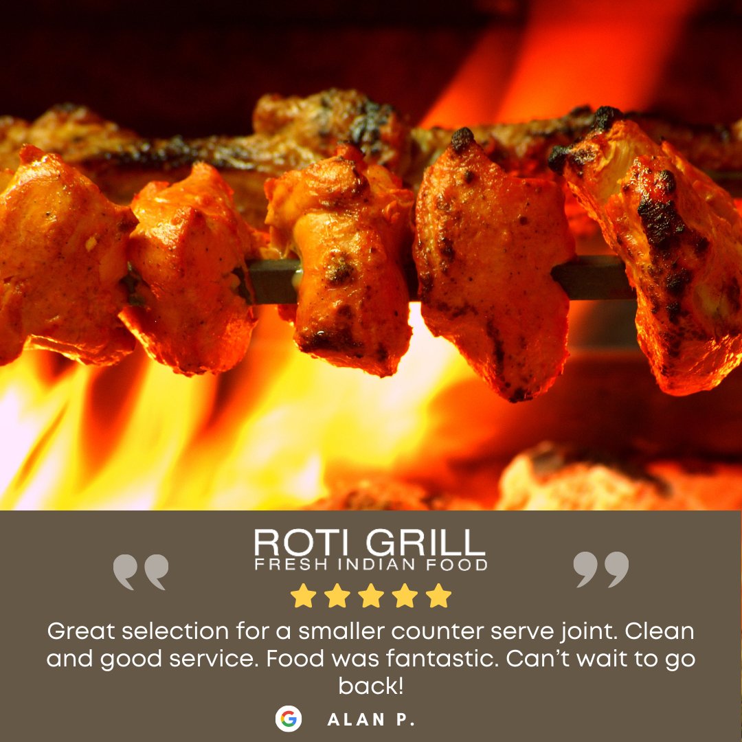 RotiGrill's tweet photo. We are very happy we could provide you with a positive experience, Alan! https://t.co/WXU7vLH817