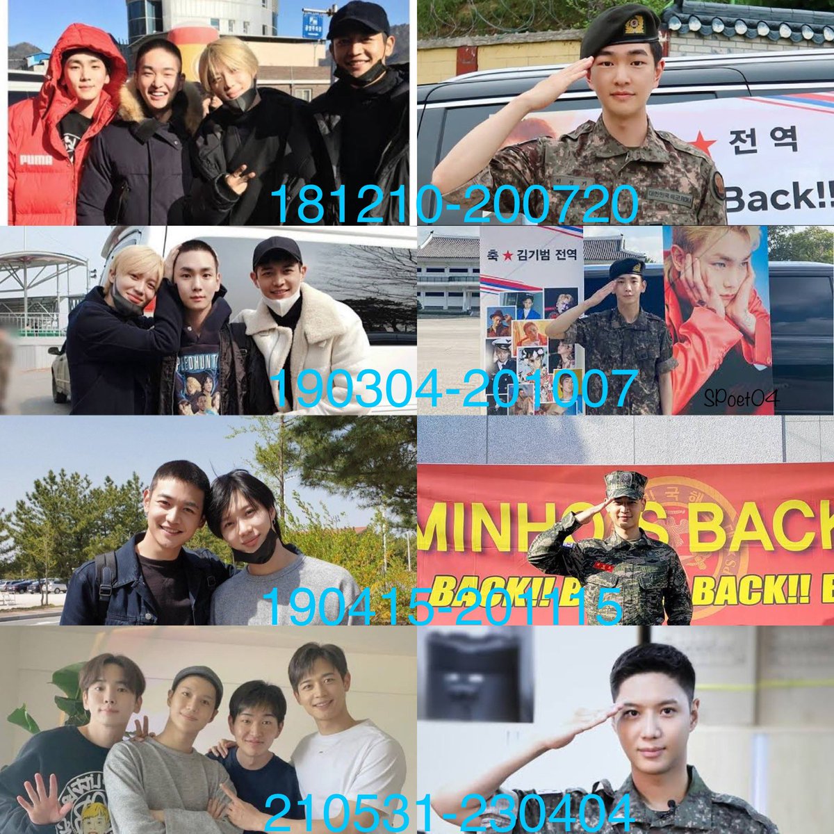 Onew, 589 days 

Key, 584 days

Minho, 581 days

Taemin, 674 days 

Our boys have completed their military services! 
The wait is over and it’s been totally worth it! Shawols are so proud of you! 

SHINee’s back for good 
💎💎💎💎💎

#shineeisback #SHINee
