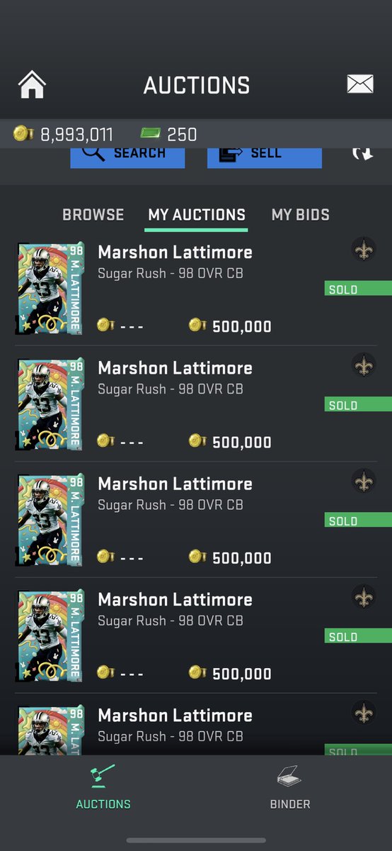 FlamingoSZN's tweet photo. @Zirksee @EASPORTS_MUT @MaddenNFLDirect Thank Got I turned these around last night before this I would've been a little sad. https://t.co/ZVEC3fX86T