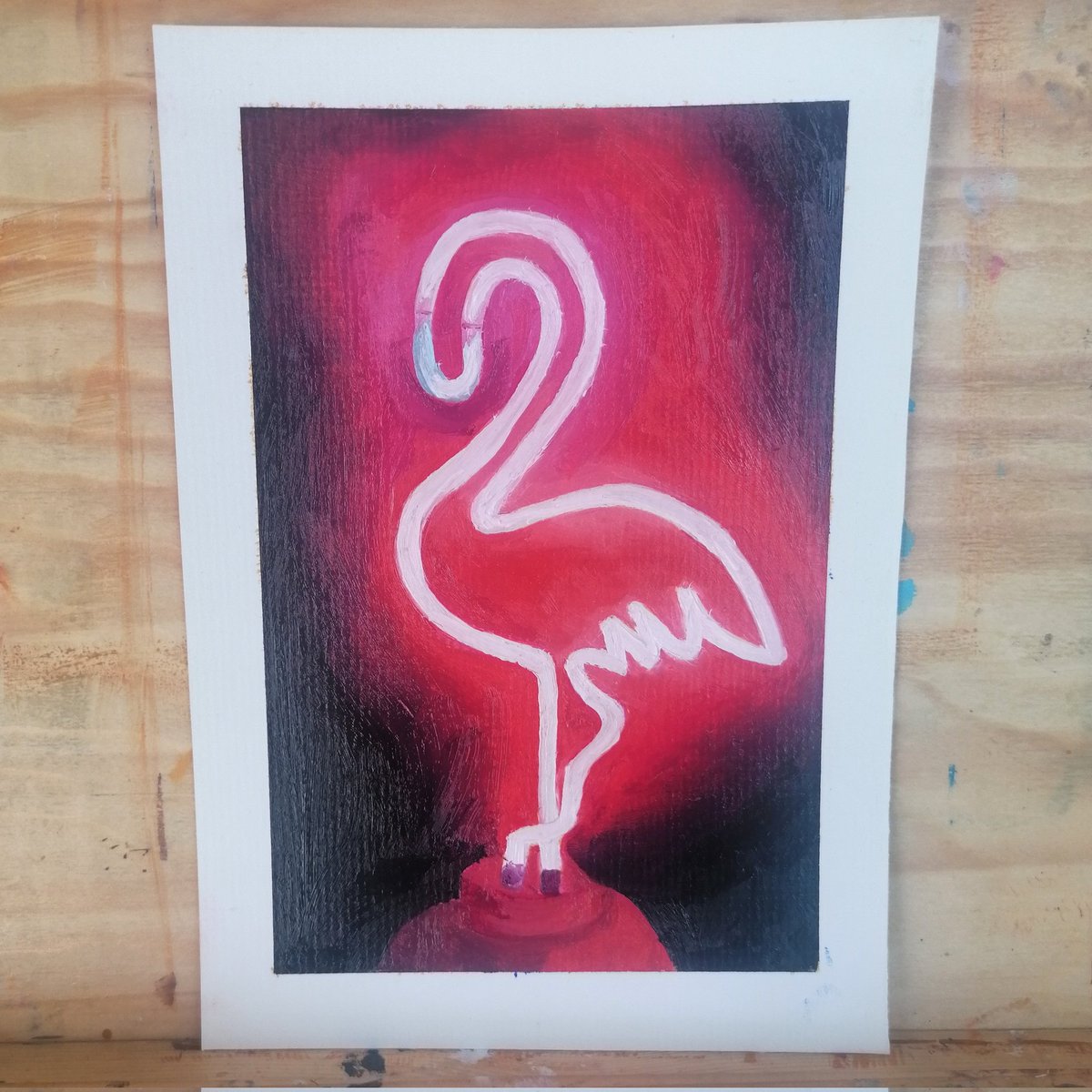 Day 30/30~ Neon💖 final painting of the 30 paintings in 30 days challenge! Thank you to everyone for all their support and kind words 😊