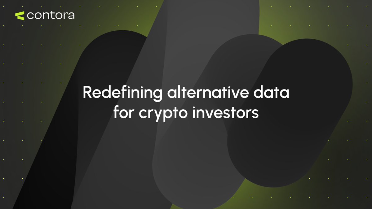 After dozens of calls, in-depth research, and hours of development - we’re pleased to present the NEW Contora.ai - rethought and revamped!

Check out the full update and use cases here: medium.com/contora/how-co…

#crypto #CryptoAnalytics