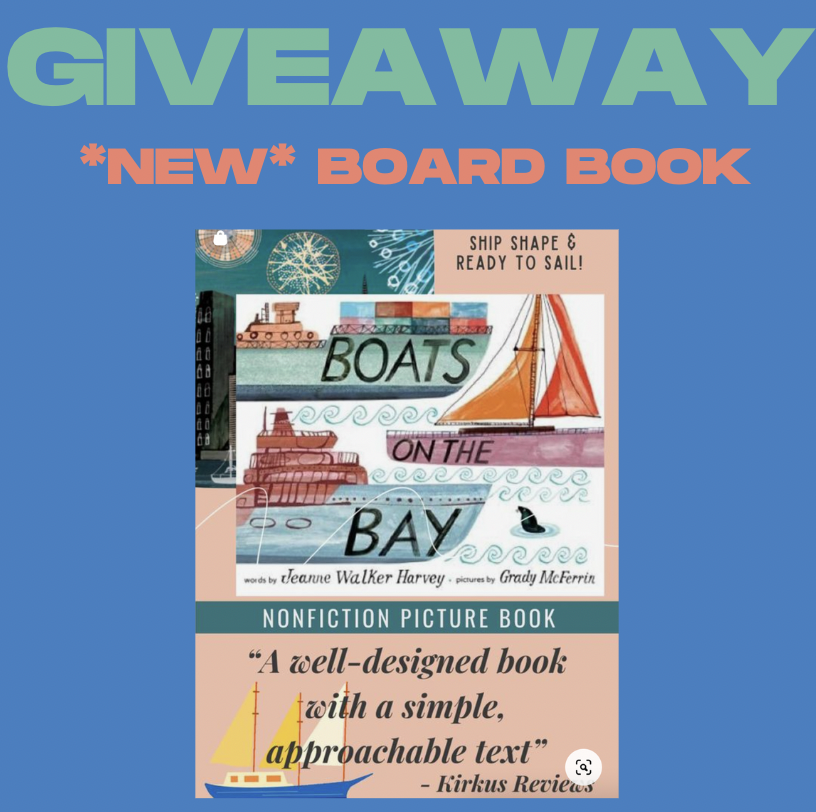 JeanneWHarvey's tweet photo. ⛵️Tomorrow! ⛵️Celebrating the launch of my first board book -- BOATS ON THE BAY for wee boat enthusiasts!
RT (and add the name of YOUR favorite boat for a bonus entry) to win one of 5 copies. Winners announced April 4! #bookgiveaway U.S. only.
https://t.co/5agw3OsUoE… https://t.co/XWx0scZxo1