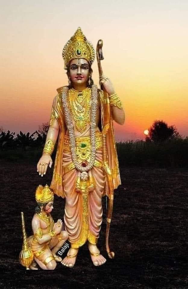 INDVivekPandey_'s tweet photo. भगवान राम जानते थे कि उनकी मृत्यु का समय हो गया है। वह जानते थे कि जो जन्म लेता है उसे मरना ही पड़ता है। यही जीवन चक्र है। और मनुष्य देह की सीमा और विवशता भी यही है।

उन्होंने कहा... “यम को मुझ तक आने दो। बैकुंठ धाम जाने का समय अब आ गया है।” 

मृत्यु के देवता यम स्वयं अयोध्या में घुसने से डरते थे। क्योंकि उनको श्रीराम के परम भक्त और उनके महल के मुख्य प्रहरी प्रभु श्री बाला जी महाराज से भय लगता था। उन्हें पता था कि श्री बाला जी महाराज के रहते यह सब आसान नहीं।

भगवान श्रीराम इस बात को अच्छी तरह से समझ गए थे कि, उनकी मृत्यु को अंजनी पुत्र कभी स्वीकार नहीं कर पाएंगे, और वो रौद्र रूप में आ गए, तो समस्त धरती कांप उठेगी।

उन्होंने सृष्टि के रचयिता भगवान ब्रह्मा से इस विषय मे बात की। और अपने मृत्यु के सत्य से अवगत कराने के लिए श्रीराम जी ने अपनी अंगूठी को महल के फर्श के एक छेद में से गिरा दिया!

और हनुमान से इसे खोजकर लाने के लिए कहा।  हनुमान ने स्वयं का स्वरुप छोटा करते हुए बिल्कुल भंवरे जैसा आकार बना लिया... और अंगूठी को तलाशने के लिये उस छोटे से छेद में प्रवेश कर गए। वह छेद केवल छेद नहीं था, बल्कि एक सुरंग का रास्ता था, जो पाताल लोक के नाग लोक तक जाता था। हनुमान नागों के राजा वासुकी से मिले और अपने आने का कारण बताया।

वासुकी हनुमान को नाग लोक के मध्य में ले गए, जहाँ पर ढेर सारी अंगूठियों का ढेर लगा था। वहां पर अंगूठियों का जैसे पहाड़ लगा हुआ था।

“यहां देखिए, आपको श्रीराम जी की अंगूठी अवश्य ही मिल जाएगी” वासुकी ने कहा।

हनुमानजी सोच में पड़ गए कि वो कैसे उसे ढूंढ पाएंगे? यह भूसे में सुई ढूंढने जैसा था। लेकिन उन्हें राम जी की आज्ञा का पालन करना ही था। तो राम जी का नाम लेकर उन्होंने अंगूठी को ढूंढना शुरू किया।

सौभाग्य कहें या राम जी का आशीर्वाद या कहें हनुमान जी की भक्ति... उन्होंने जो पहली अंगूठी उठाई, वो राम जी की ही अंगूठी थी। उनकी खुशी का ठिकाना न रहा। वो अंगूठी लेकर जाने को हुए, तब उन्हें सामने दिख रही एक और अंगूठी जानी पहचानी सी लगी।

पास जाकर देखा तो वे आश्चर्य से भर गए! दूसरी भी अंगूठी जो उन्होंने उठाई वो भी राम जी की ही अंगूठी थी। इसके बाद तो वो एक के बाद एक अंगूठीयाँ उठाते गए, और हर अंगूठी श्री राम की ही निकलती रही।

उनकी आँखों से अश्रु धारा फूट पड़ी!

' वासुकी यह प्रभु की कैसी माया है? यह क्या हो रहा है? प्रभु क्या चाहते हैं?'

वासुकी मुस्कुराए और बोले, 

“जिस संसार में हम रहते है, वो सृष्टि व विनाश के चक्र से गुजरती है। जो निश्चित है। जो अवश्यम्भावी है। इस संसार के प्रत्येक सृष्टि चक्र को एक कल्प कहा जाता है। हर कल्प के चार युग या चार भाग होते हैं।

हर बार कल्प के दूसरे युग मे अर्थात त्रेता युग में, राम अयोध्या में जन्म लेते हैं। एक वानर इस अंगूठी का पीछा करता है... यहाँ आता है और हर बार पृथ्वी पर राम मृत्यु को प्राप्त होते हैं।

इसलिए यह सैकड़ों हजारों कल्पों से चली आ रही अंगूठियों का ढेर है। सभी अंगूठियां वास्तविक हैं। सभी प्रभु श्रीराम की ही है। अंगूठियां गिरती रहीं है... और इनका ढेर बड़ा होता रहा।

भविष्य के रामों की अंगूठियों के लिए भी यहां पर्याप्त स्थान है।”

हनुमान एकदम शांत हो गए। और तुरन्त समझ गए कि, उनका नाग लोक में प्रवेश और अंगूठियों के पर्वत से साक्षात्कार कोई आकस्मिक घटी घटना नहीं थी। बल्कि यह प्रभु श्रीराम जी का उनको समझाने का मार्ग था कि, मृत्यु को आने से रोका नहीं जा सकता। राम मृत्यु को प्राप्त होंगे ही। पर राम वापस आएंगे... यह सब फिर दोहराया जाएगा।

यही सृष्टि का नियम है, हम सभी बंधे हैं इस नियम से। संसार समाप्त होगा। लेकिन हमेशा की तरह, संसार पुनः बनता है और प्रभु श्रीराम जी महाराज भी पुनः जन्म लेंगे।

प्रभु श्रीराम आएंगे... उन्हें आना ही है... उन्हें आना ही होगा | 

सादर जय श्री सियाराम | 🙏🙏🚩🚩