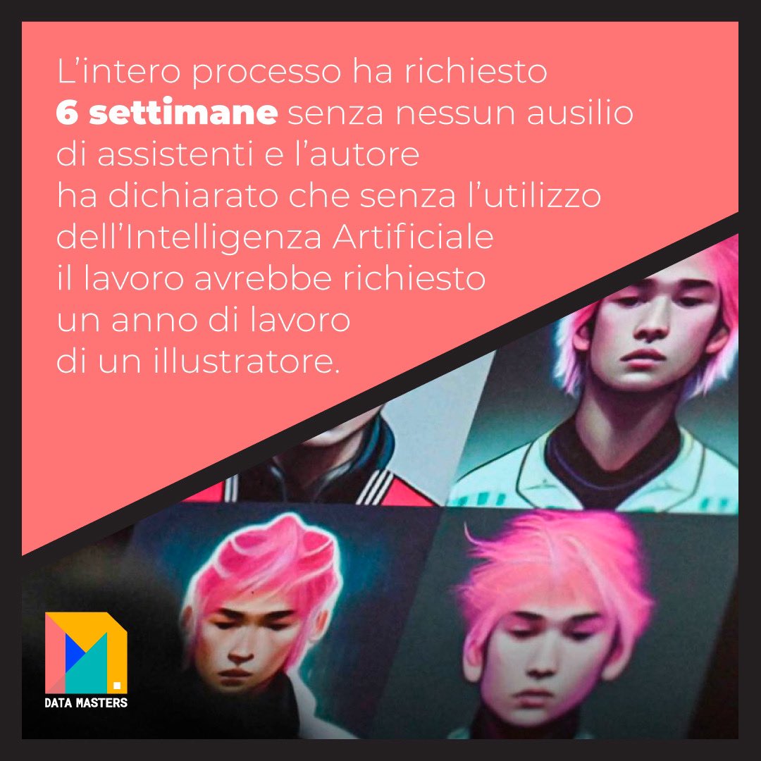 datamasters_it's tweet image. “Cyberpunk: Peach John” è il primo manga scritto da un autore umano e interamente illustrato da Midjourney, il programma di IA generativa.
Il primo volume è stato pubblicato il 9 marzo 2023 dall'editore Shinchosha, tra i più prestigiosi del Giappone.
#generativeart #DataMasters