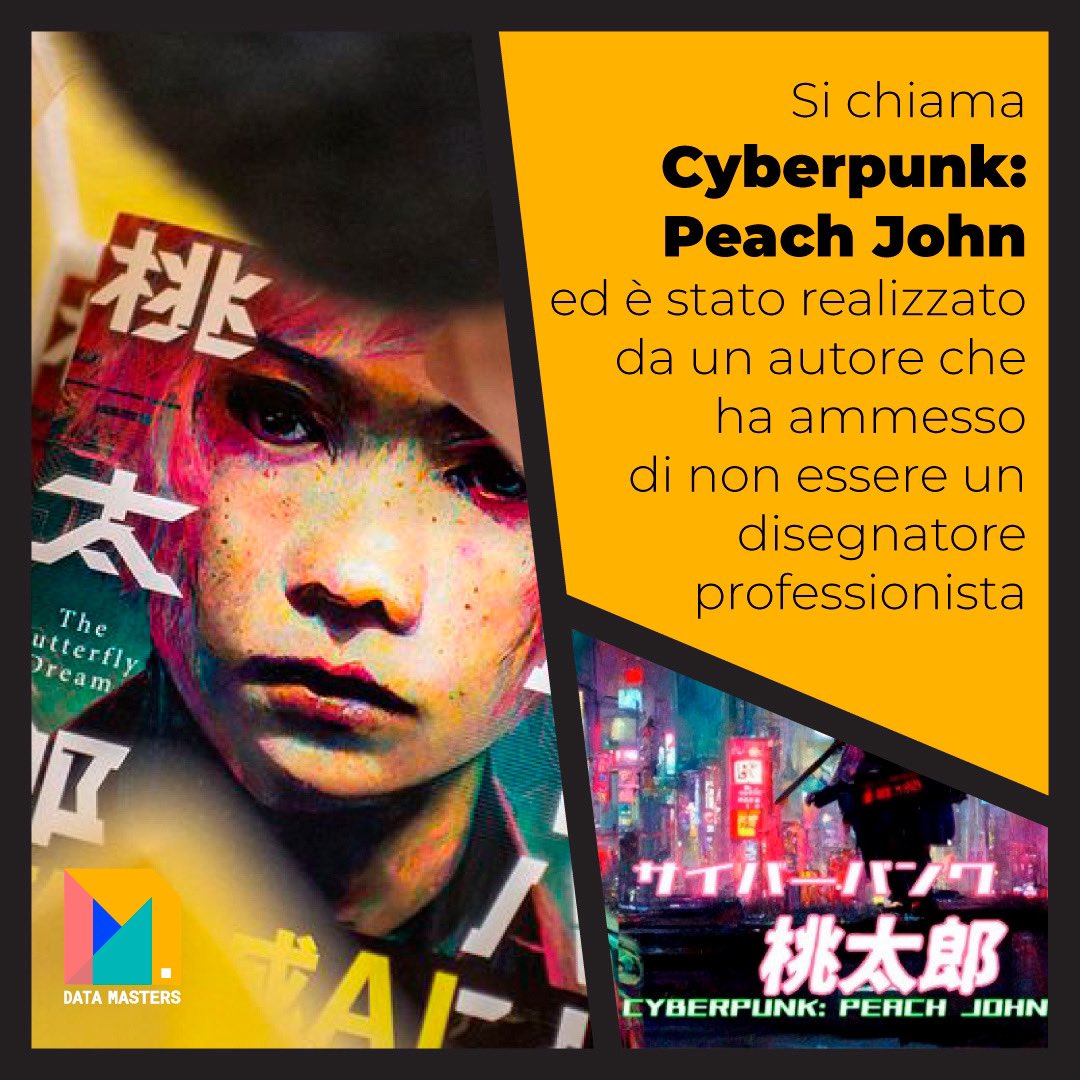 datamasters_it's tweet image. “Cyberpunk: Peach John” è il primo manga scritto da un autore umano e interamente illustrato da Midjourney, il programma di IA generativa.
Il primo volume è stato pubblicato il 9 marzo 2023 dall'editore Shinchosha, tra i più prestigiosi del Giappone.
#generativeart #DataMasters