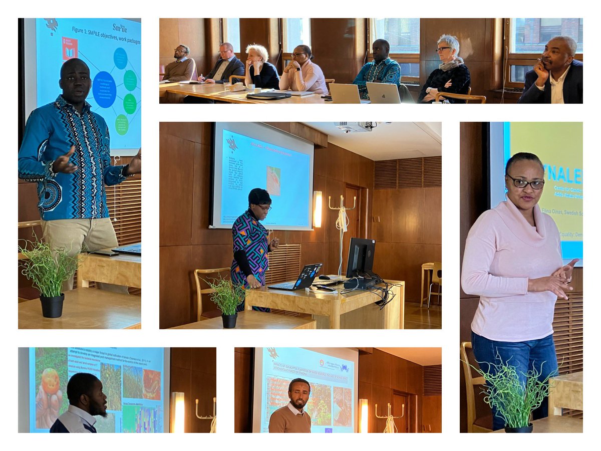 AnnaMariaSalmi1's tweet image. Lots of talent and excitement in one room when visiting researchers from Africa Early Career Programme @helsinkiuni present their research and collaboration with our PIs. Fantastic plans for the future! And great relevance for #SDG’s. @HannaSnellman 

#AfricaProgramme