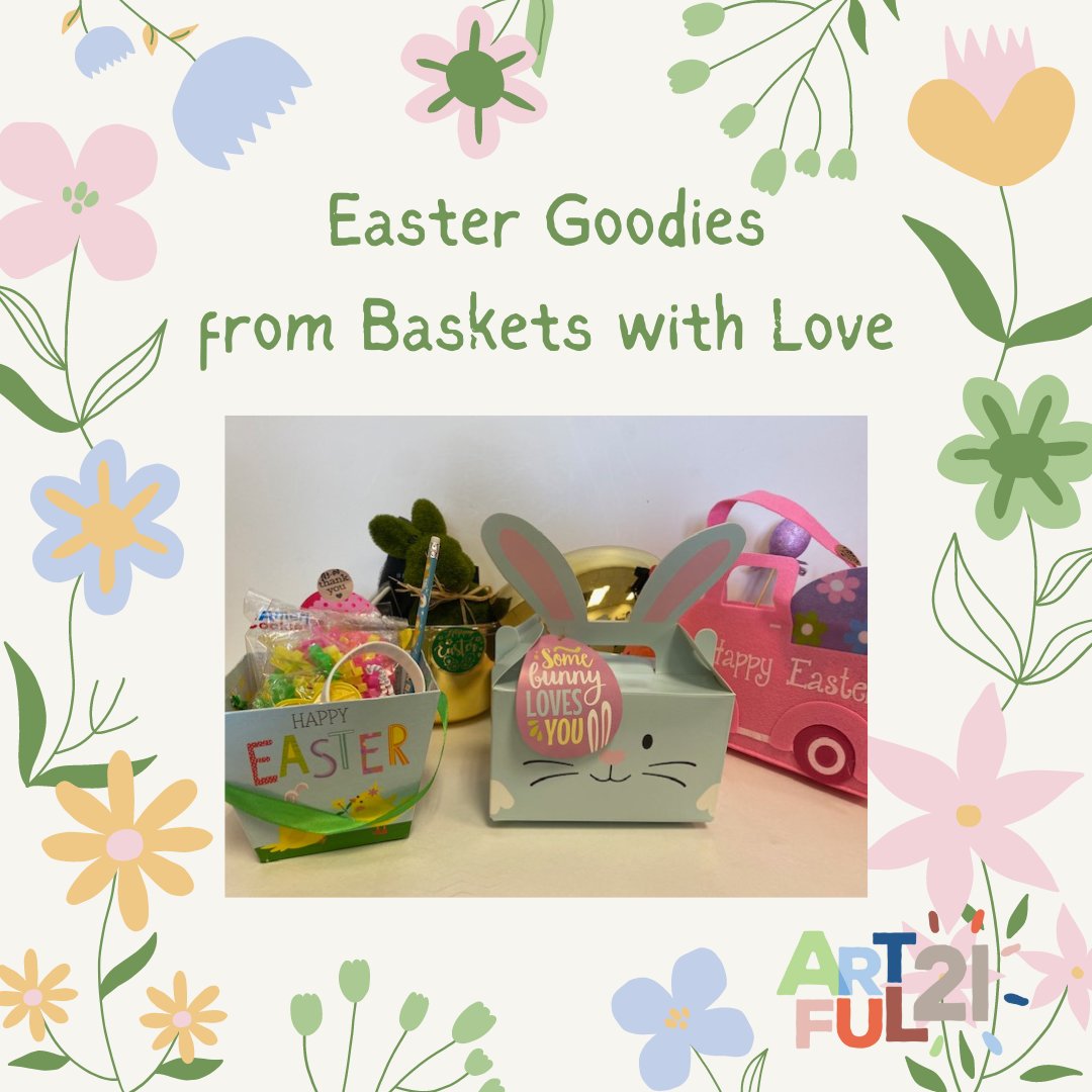 Baskets With Love brought the most adorable Easter baskets to the Artful 21 store! Stop in this week to shop!