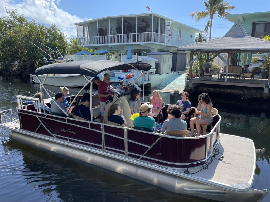 This eating group did their habitat study in the channels today! Thank you to Smoker Craft Boats for helping make our studies possible! <a href="/smokercraftboat/">Smoker Craft Boats</a>