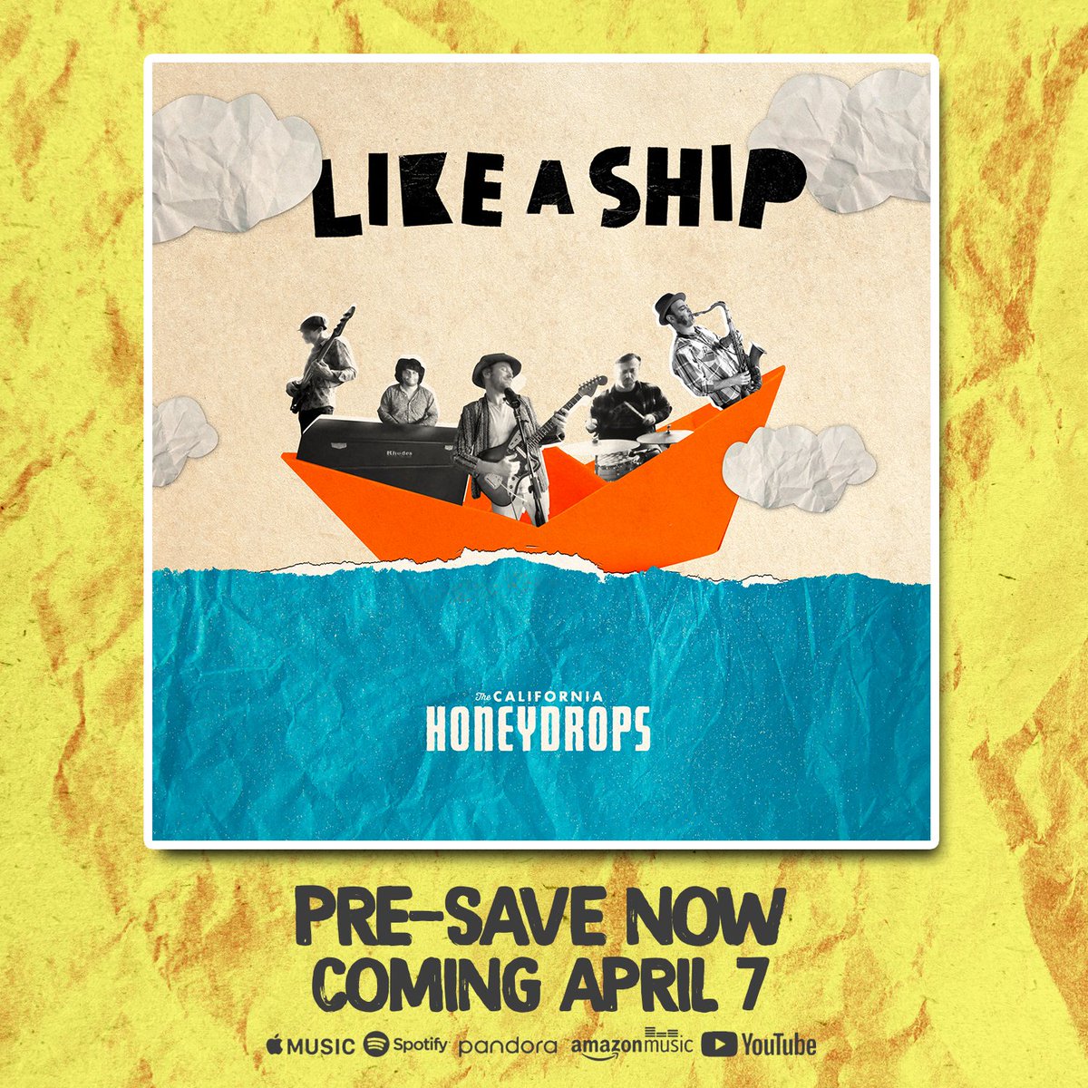 cahoneydrops's tweet image. New single “Like A Ship (Live From Strange Manor)” coming THIS FRIDAY, 4/7! Pre-Save now at ineffable.to/likeaship ⛵️

#TheCaliforniaHoneydrops #LikeAShip #SoftSpot #Deluxe #SoftSpotDeluxe #CAHoneydrops