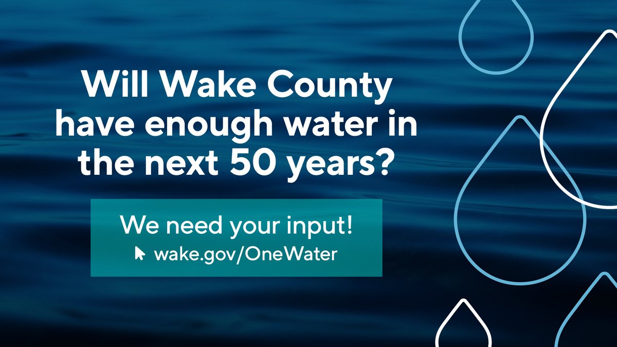 Wake County Government on Twitter "Are you worried we won’t all have access to enough clean