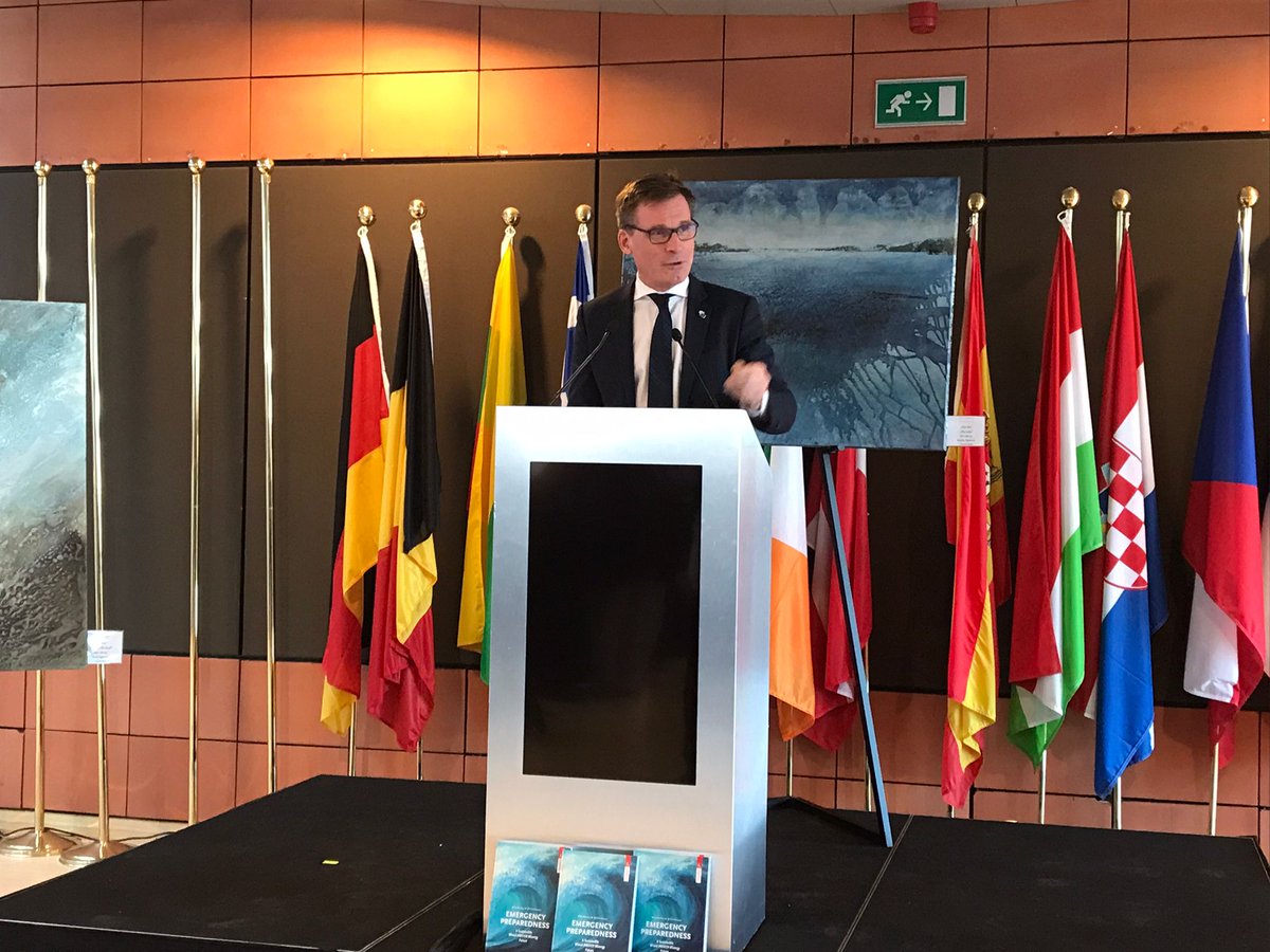 ‼️📢The #BlueDeal must be one of the priorities of the next @EU_Commission and @Europarl_EN in #2024. We can no longer ignore the urgency of an ambitious and integrated water policy for our planet! @oliverroepke speaking at @EU_EESC event on Europe's emergency preparedness