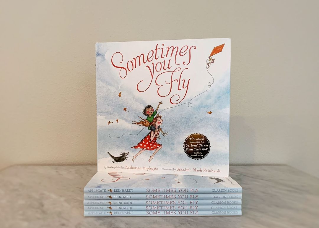 Katherine Applegate (kaaauthor.bsky.social) (@kaaauthor) on Twitter photo Giveaway! 🪁❤️ SOMETIMES YOU FLY, my picture book illustrated by <a href="/jblackreinhardt/">Jennifer Black Reinhardt</a>, turns five years old today. 🎂
I'm celebrating by giving away five signed copies. RT & follow for a chance to win! I'll notify 5 random winners this Wednesday, April 5. #kidlit <a href="/ClarionBooks/">Clarion Books</a> Giveaway! 🪁❤️ SOMETIMES YOU FLY, my picture book illustrated by <a href="/jblackreinhardt/">Jennifer Black Reinhardt</a>, turns five years old today. 🎂
I'm celebrating by giving away five signed copies. RT & follow for a chance to win! I'll notify 5 random winners this Wednesday, April 5. #kidlit <a href="/ClarionBooks/">Clarion Books</a>