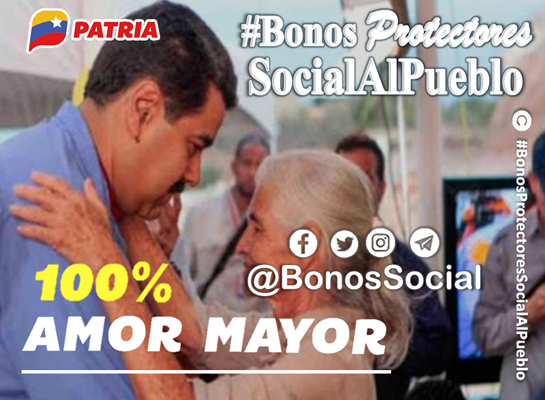 RT @BonosSocial: 📢 #PENDIENTE: En las próximas horas o días el Sistema @CarnetDLaPatria estará entregado el pago de la pensión 💯% #AmorMayor mes (abril 2023).

✅ Atentos!!

@BonosSocial
#SemanaMayorEnFamilia