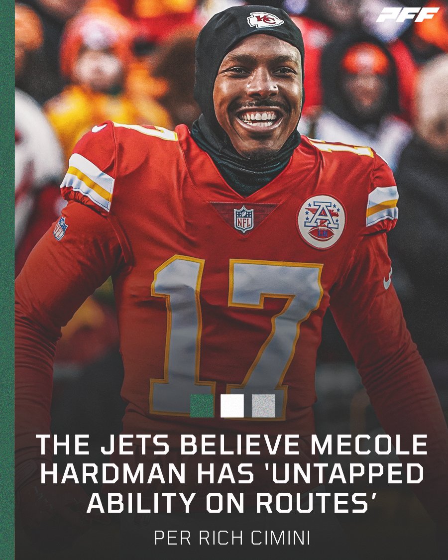 PFF Fantasy Football on Twitter "The Jets are ready to unleash Mecole Hardman 🔥"