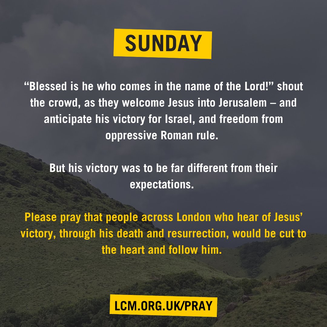 LondonCM's tweet photo. Each day this week, we're sharing a simple prayer that you can pray for London, in the lead-up to Easter. They're taken from our daily prayer guide Together. Find out more at https://t.co/zpmgbJ6Pey #pray #easterprayer https://t.co/AQf0xh4EUq
