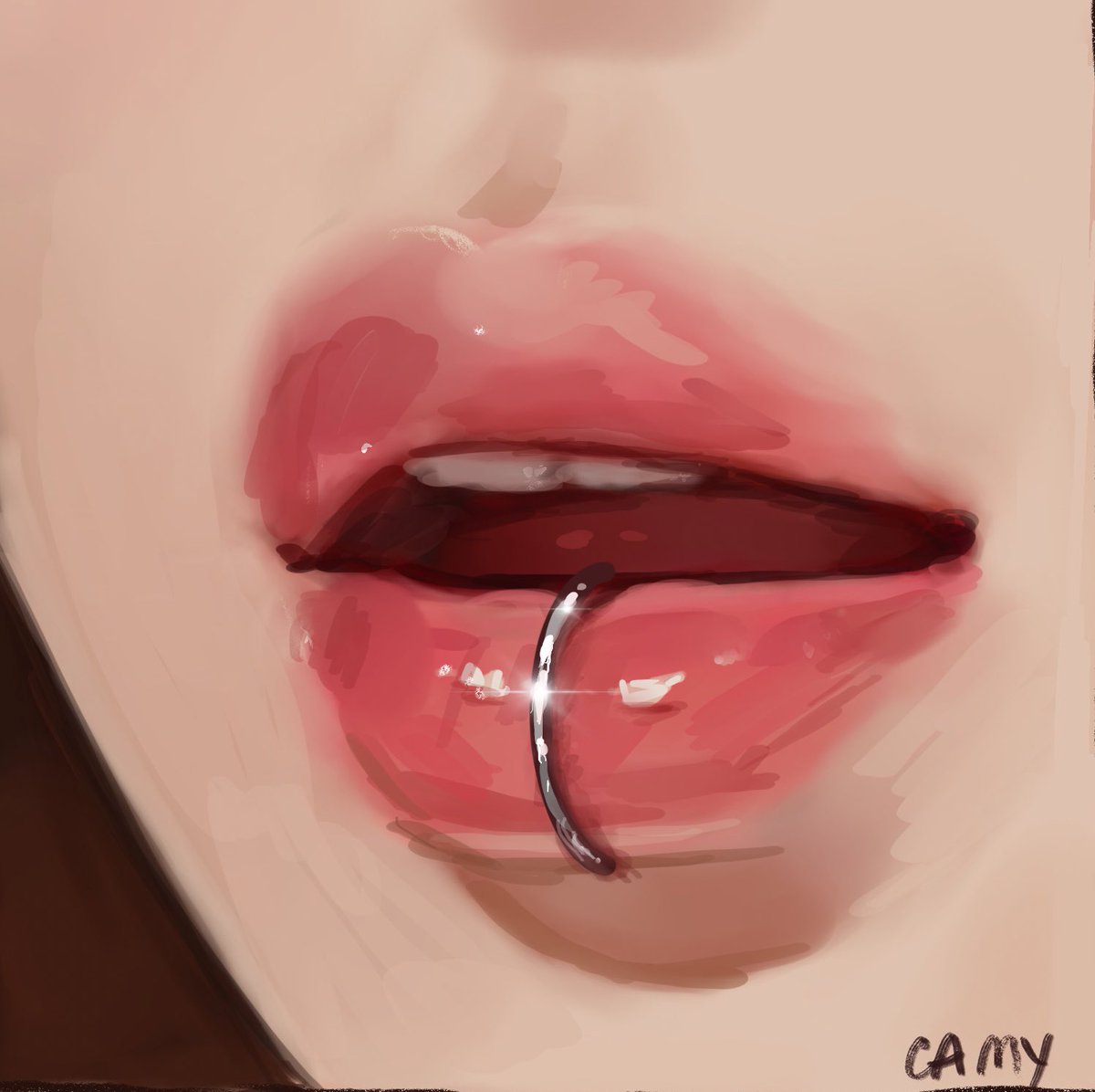 「his lips omg 」|camy 🌙のイラスト
