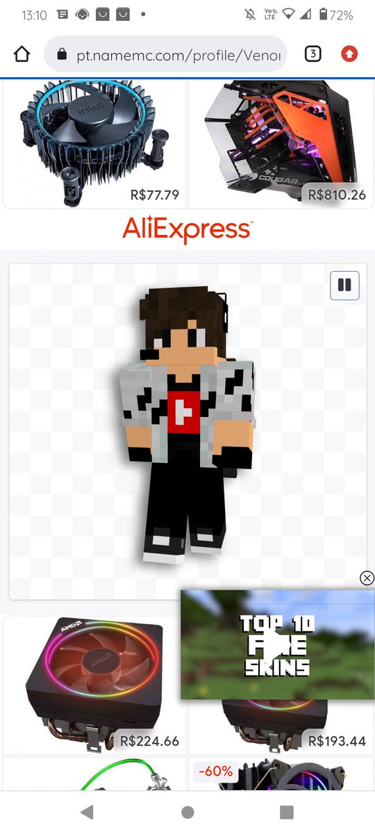 cacto08's tweet image. Skin relíquia e talvez uma volta, processador novo vai facilitar dms a edição de vídeo