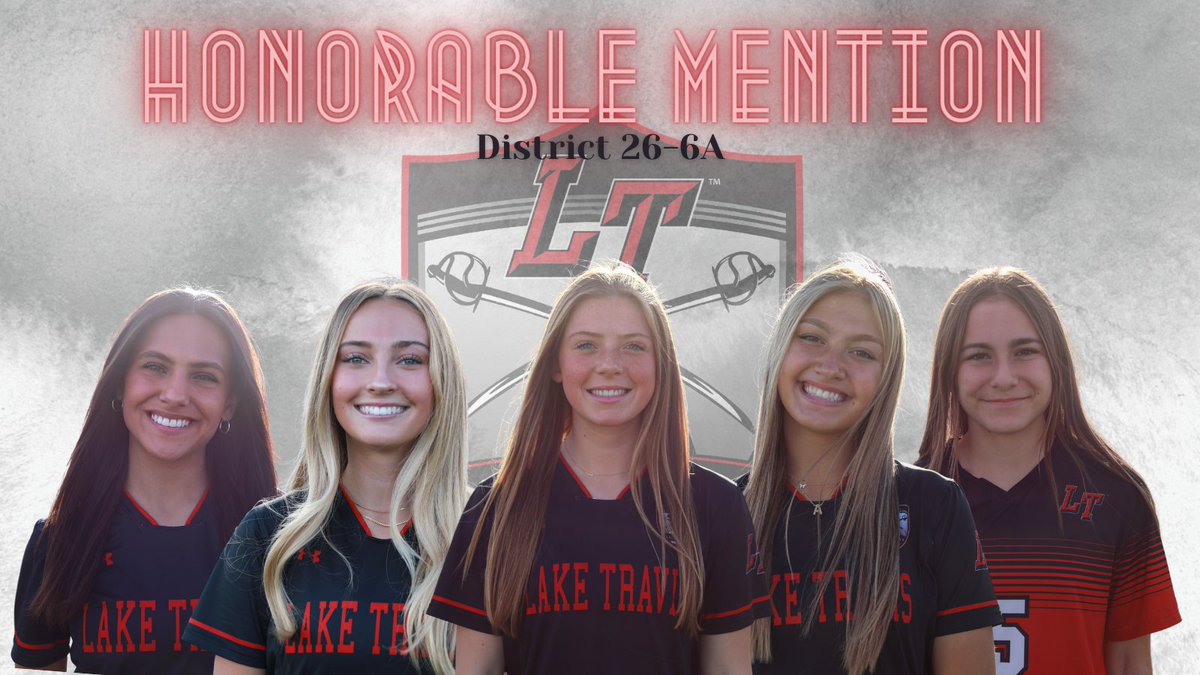 🚨District 26-6A Honorable Mention🚨

⚽️Giana Bourland, Senior
⚽️Avery Lang, Junior
⚽️McKenzie Peck, Junior
⚽️Avery Newman, Junior
⚽️Sam Churchill, Sophomore