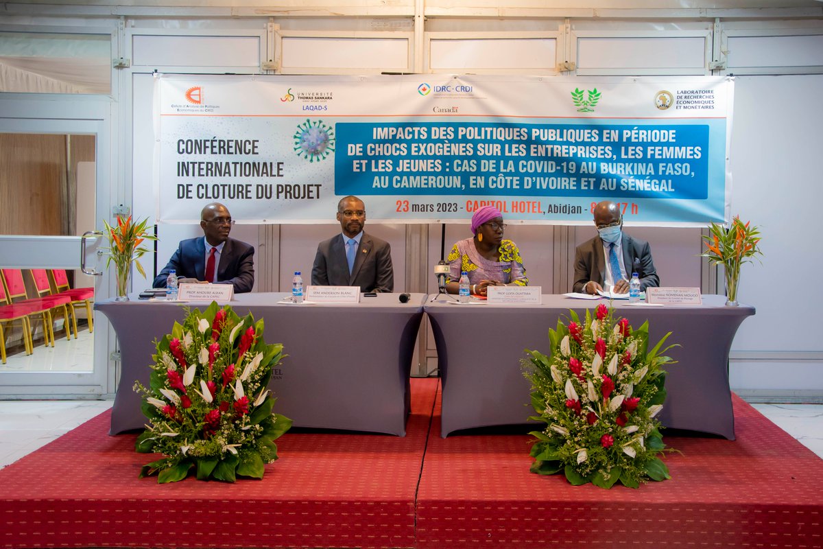 info_capec's tweet image. #Retour_en_IMAGES_sur_la_conférence_clôture du 23 mars,  organisée par la CAPEC et financée par le @CRDI.

@IDRC_CRDI 
#CAPEC #CEREG
#LAREM #LAQAD-S
#CRDI #CONFERENCE_CLOTURE2023