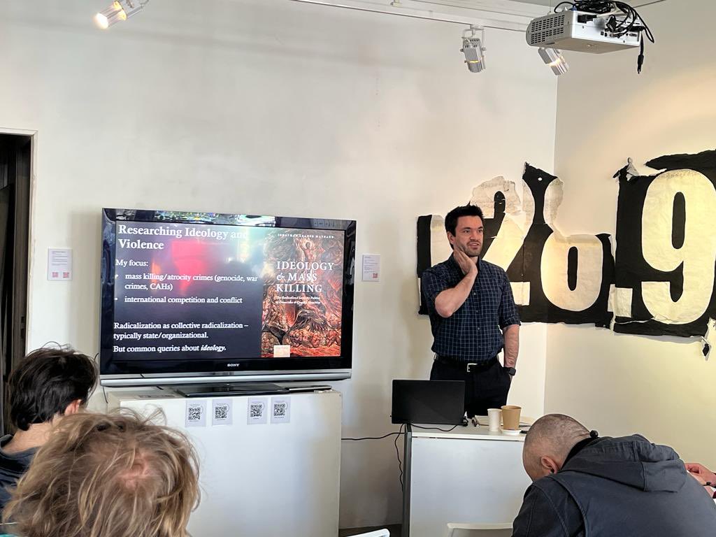 DRadProject's tweet photo. Dr. Jonathan Leader Maynard held a lecture for #DRadproject at @EspaceCanopy discussing the misconceptions about the ideology & how it effects deradicalisation process Thanks to prof. Jonathan Leader Maynard for an amazing lecture @AUP_CCDS @HEPPsinki @InstituteApis @pronibih https://t.co/djWTkgLy7a