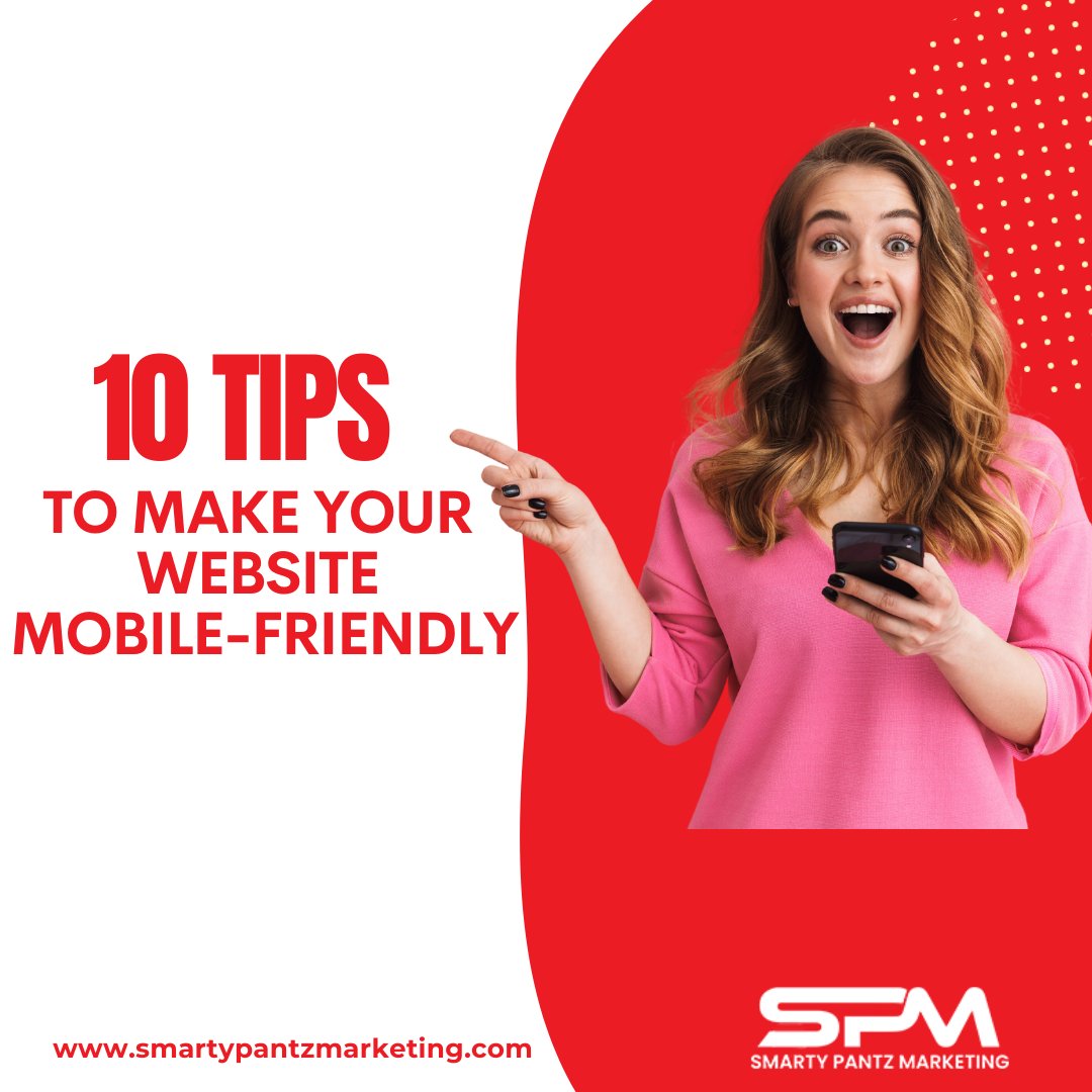SmartyPantzMktg's tweet photo. 1. Optimize your website for mobile
2. Improve loading speed
3. Use responsive design
4. Optimize  content
5. Use relevant meta tags
6. Optimize images
7. Improve the user experience 
8. Use  mobile-friendly URL structure
9. Focus on local SEO
10. Analyze for mobile friendliness https://t.co/XcZQVpEYy7