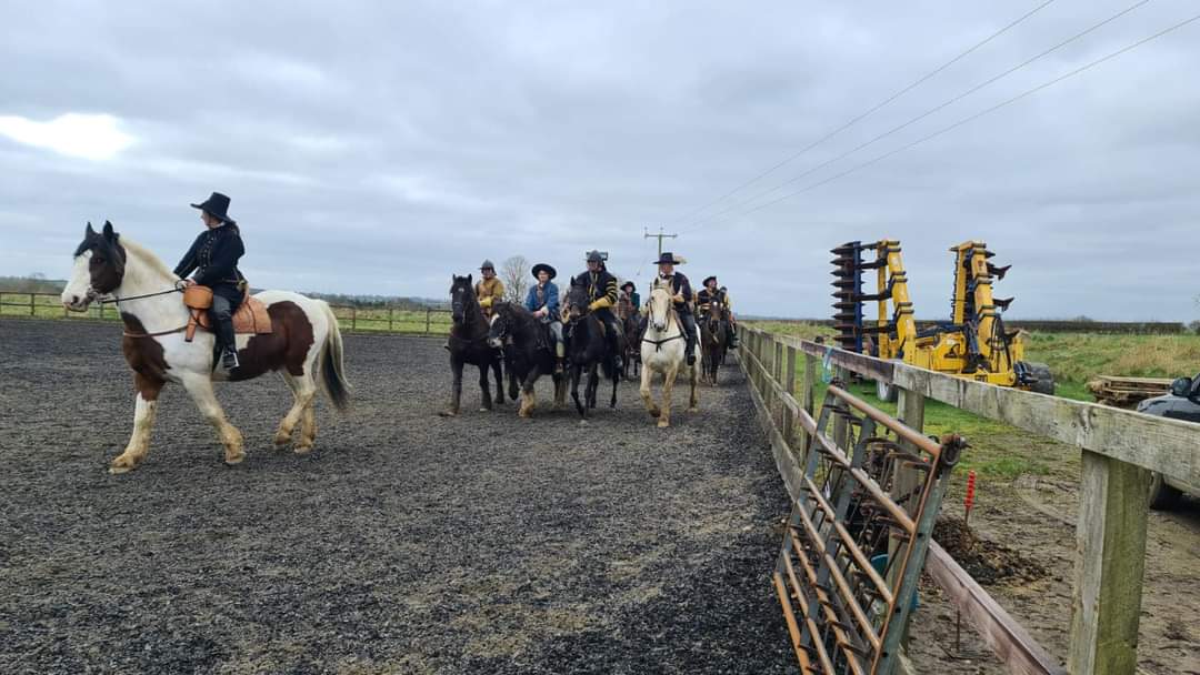 godolphinsrof's tweet photo. Together they managed to sword fight, fire a pistol during a gallop march, keep their dressings well enough and endure a hefty amount of sitting trot (rising trot tragically not being authentic) https://t.co/JT7PMLxjmM
