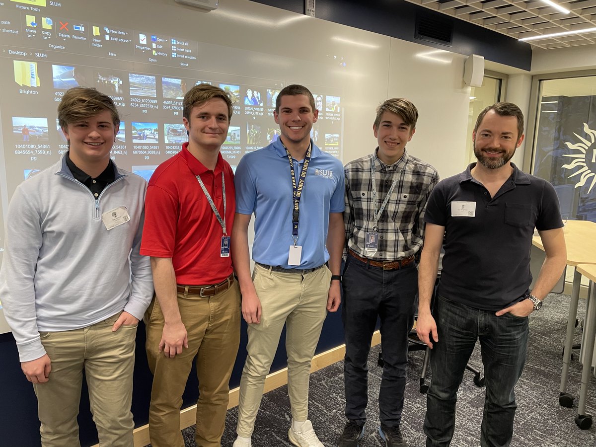 sluhjrbills's tweet photo. We thank Eric Brighton '00 who visited campus today to speak with our STEM Club about his career. Brighton has worked in flight test engineering and is currently a PhD candidate in Aerospace Engineering at the University of Colorado. #SLUHSTEM https://t.co/nFzj4lZCr1