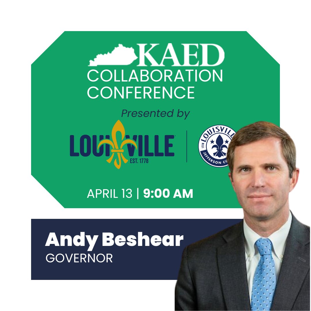 Join us as Governor Andy Beshear addresses KAED. 

Conference Registration closes Friday. To register: bit.ly/3nImYjR