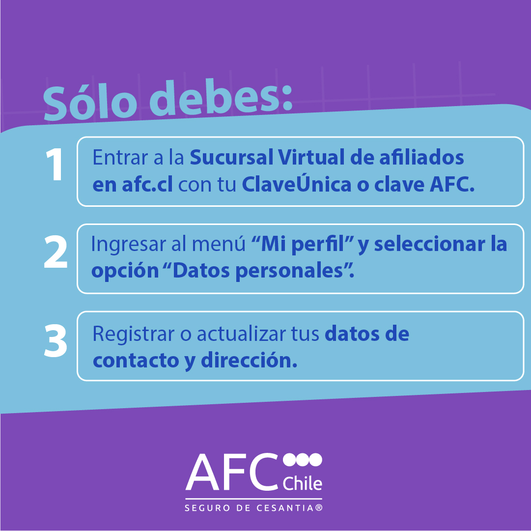 AFC Chile on Twitter "ACTUALÍZATE 🤳 ¡Actualiza tus datos de contacto