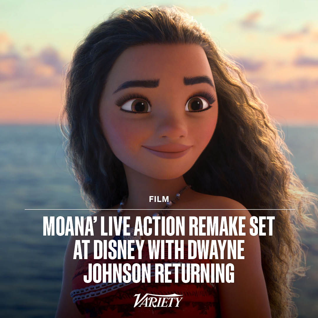 Dwayne Johnson announces Moana live-action remake is 'in the works