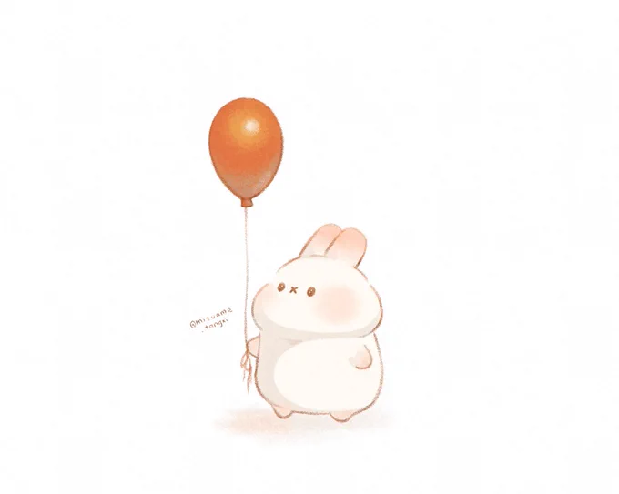 balloon (○・×・○)#ぷみうさぎ#すぴょんず #イラスト 