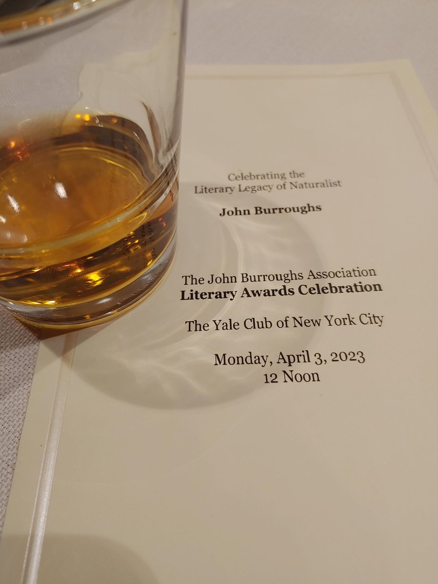 The #JBAaward luncheon is usually the 1st Monday in April to be close to the actual birthday of John Burroughs. Today IS the day. Happy Birthday JB!
