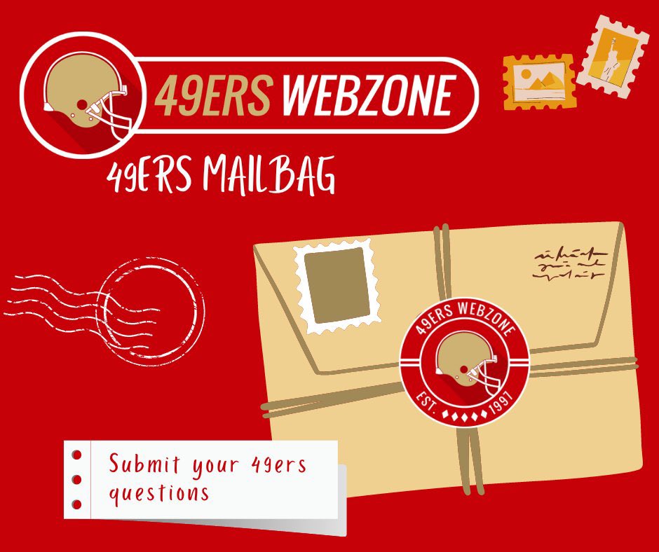 49ersCamelot's tweet photo. It’s time to open the @49erswebzone mailbag. Submit your #49ers questions and we'll answer them later this week.

#49wz #FTTB #Niners https://t.co/Uxuh6WM5J8