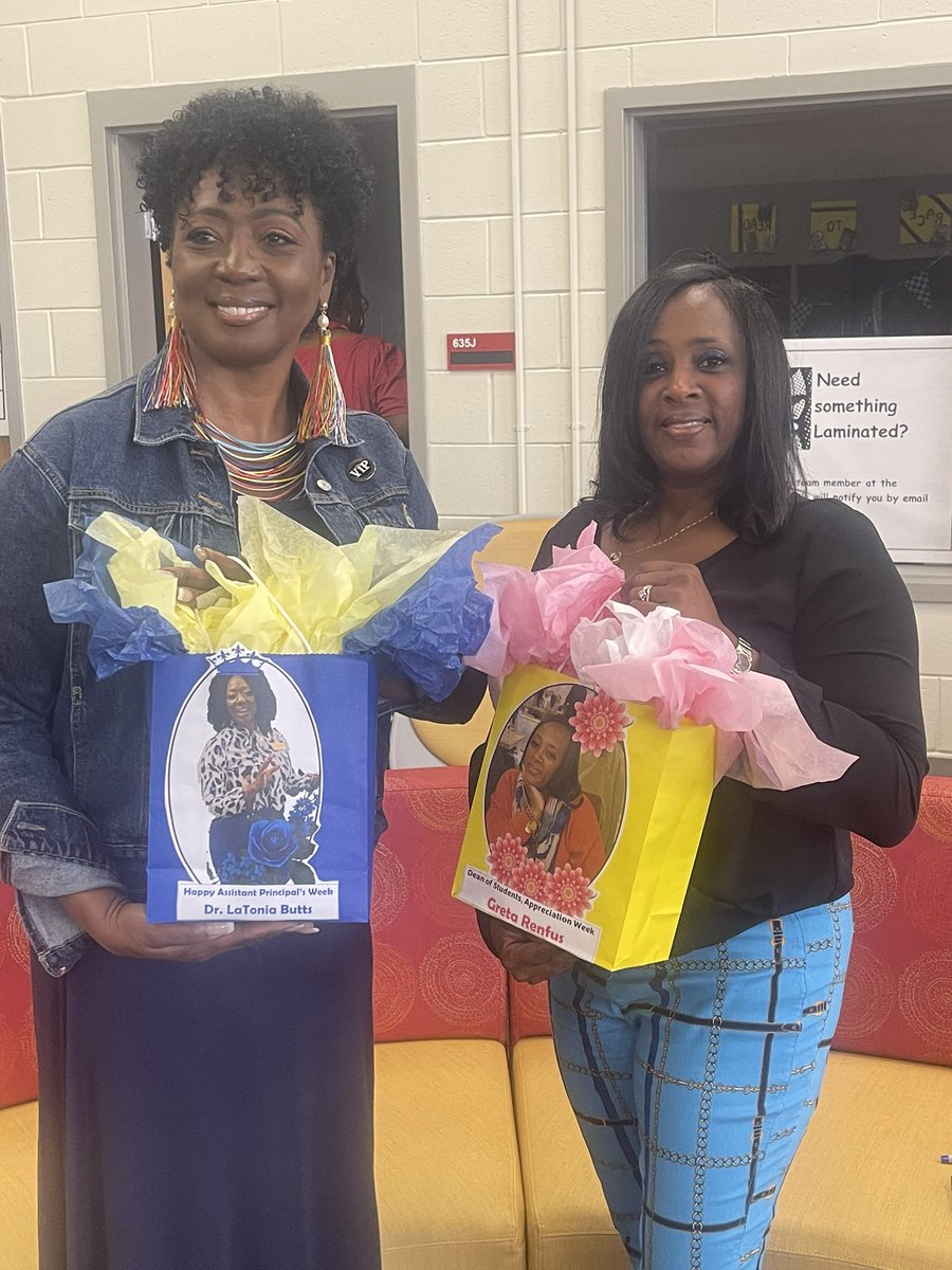 ApplingSchool's tweet photo. Happy National Assistant Principal’s Week! It is truly and honor and a privilege to celebrate two phenomenal administrators on this week!
Assistant Principal Dr. LaTonia Butts
Dean Greta Renfus
Thank you for your dedication and support of
#oneappling
#Built4Bibb https://t.co/Gj7E2w6dzp