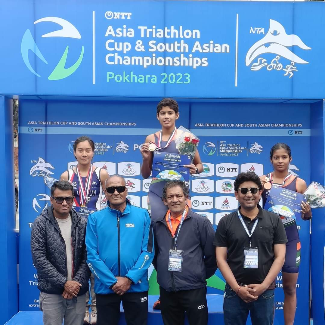 Thread: 1/3 Update from 2023 Asia Triathlon 🏆 & South Asian Championships 2023☑️ 🇮🇳's @pragnyamohan scripts history as she finished 9⃣th in Asia Triathlon 🏆 with a time of 01:12:00 to bag the South Asian Title for the 3⃣rd time!