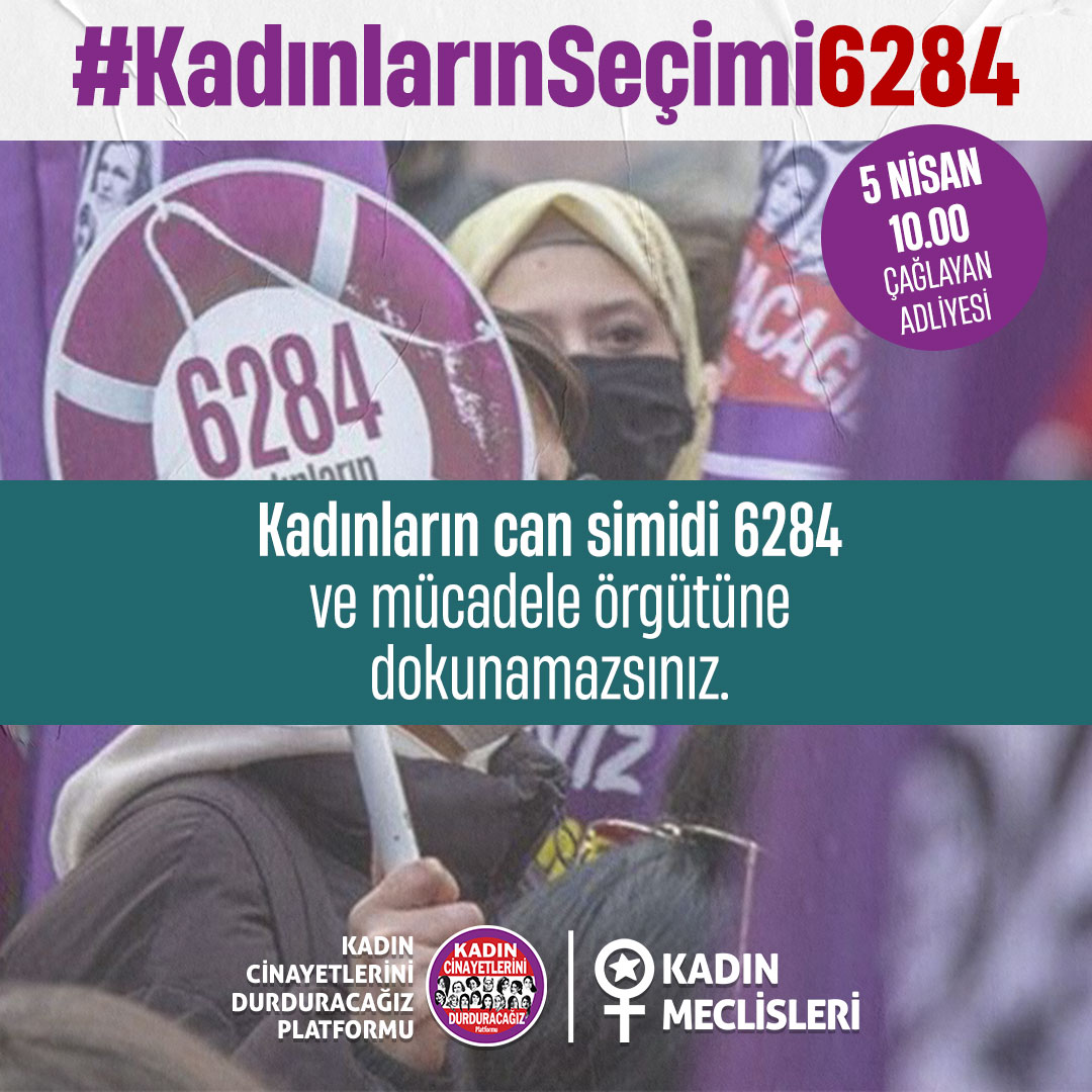 6284 kadınların can simidi, şiddet karşısında asla yalnız yürümemesidir. Ne 6284'e ne de Platformumuza dokunamazsınız.

#KadınlarınSeçimi6284

Sen de katıl: kadincinayetlerinidurduracagiz.net/bize-katilin/u…