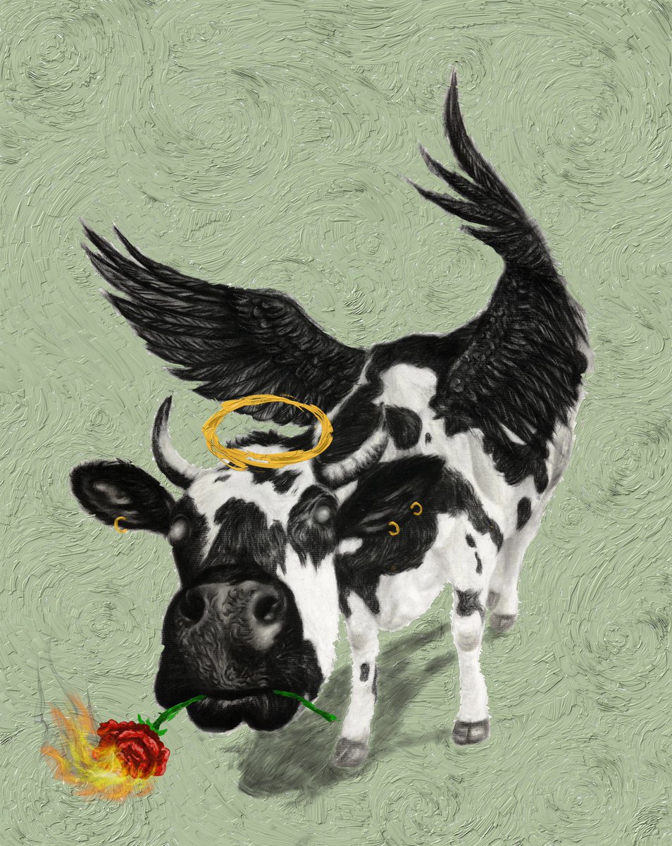 moboxx___'s tweet photo. 𝐡𝐨𝐥𝐲 𝐜𝐜𝐨𝐰 🥀

a tribute to grant yun’s iconic cow piece. 
#ccow https://t.co/vBqWJuyYFr