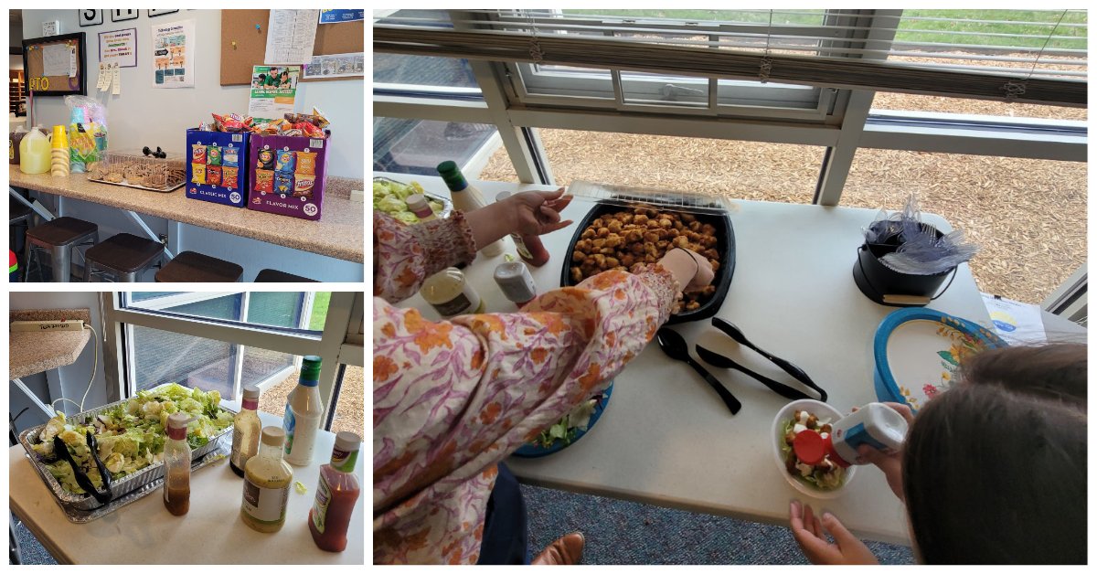 SHMSMavericks's tweet photo. Why do we LOVE our SHMS PTO? One reason: staff appreciation lunch! Chik-Fil-A nuggets for the WIN! We can't thank our PTO enough!! #SHMSPTORocks #Learn230 https://t.co/b2aJxRXeY2